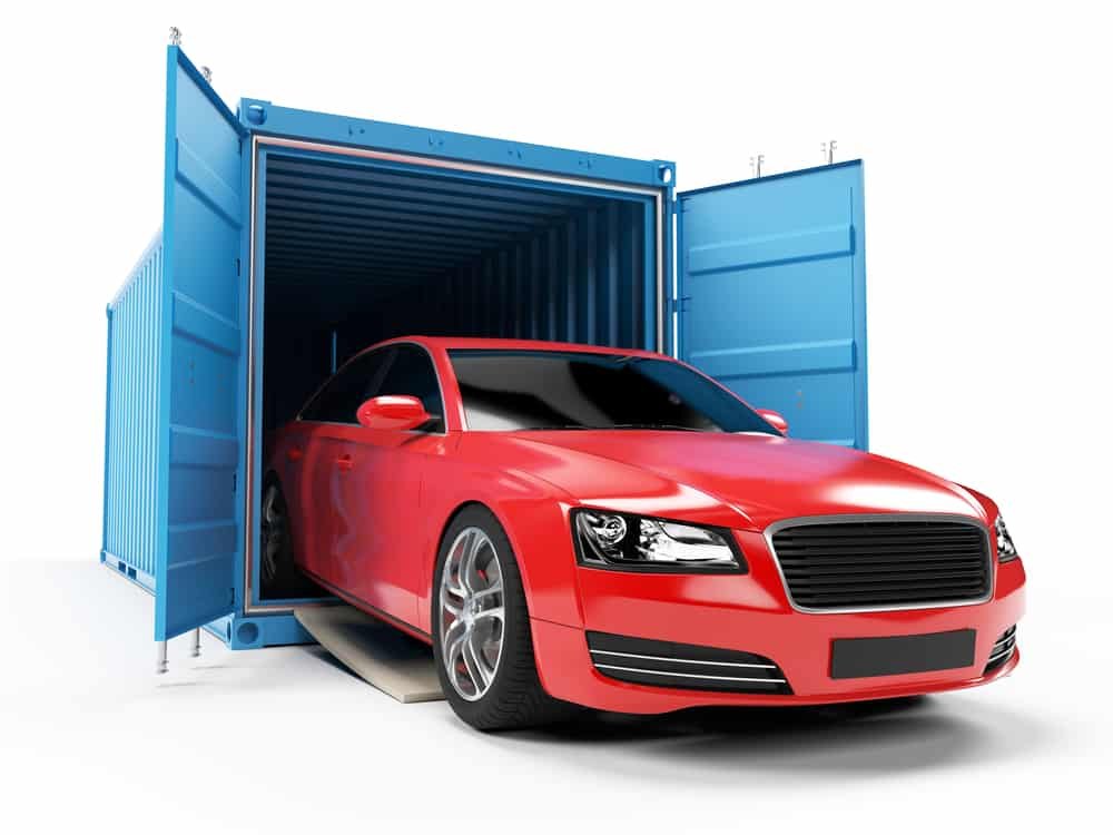 Container car shipping export
